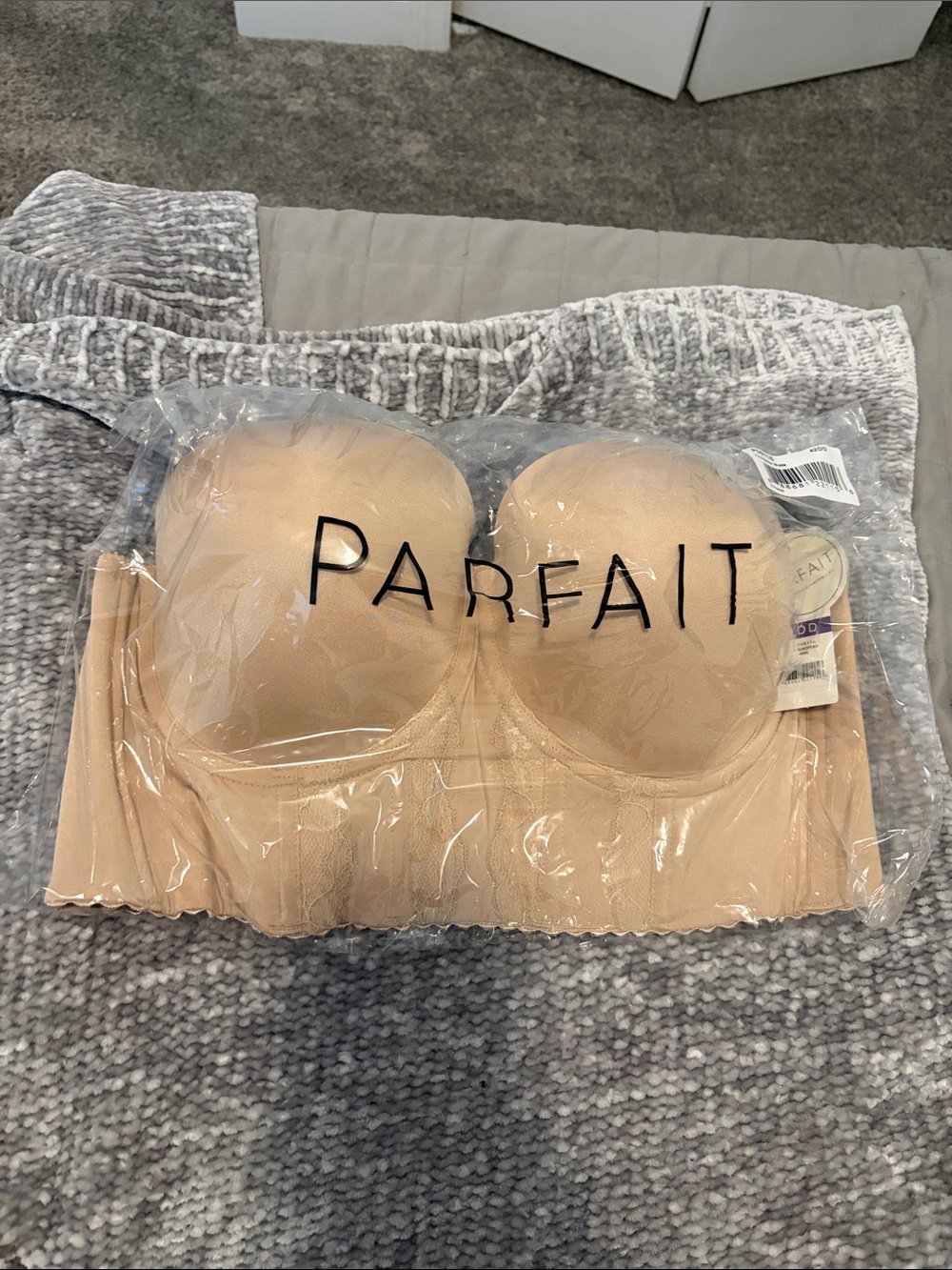 Parfait Nude Strapless Longline Bra with Supportive Band